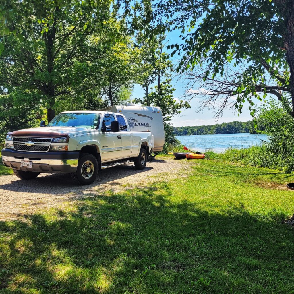 Photo of campsite at Comlara Park