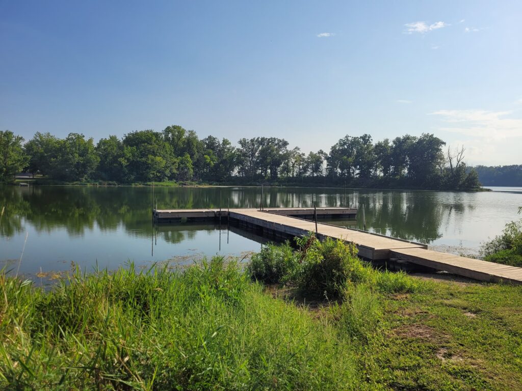 Fishing dock at Comlara Park