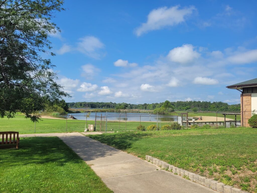 Swim beach at Comlara Park