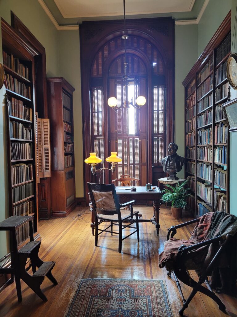 Photo of library at the David Davis mansion