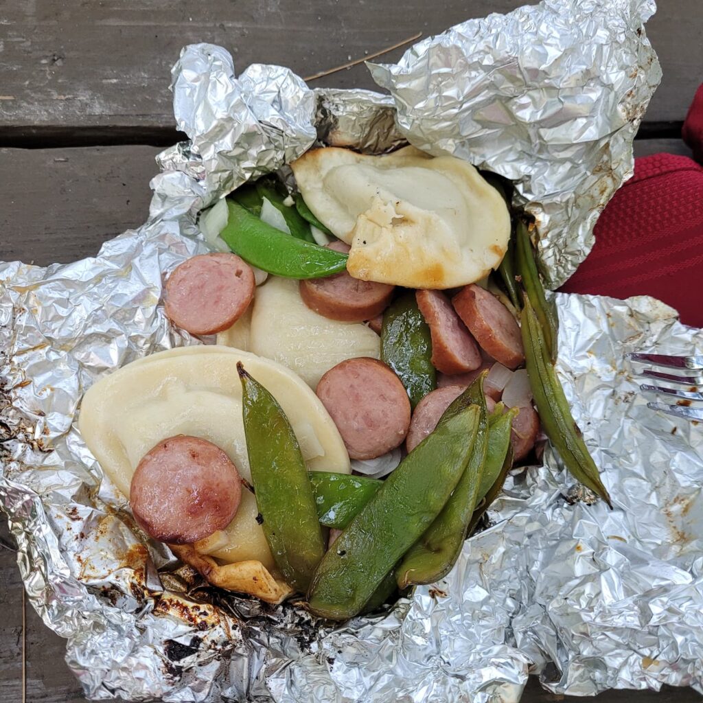 Foil pack pierogis