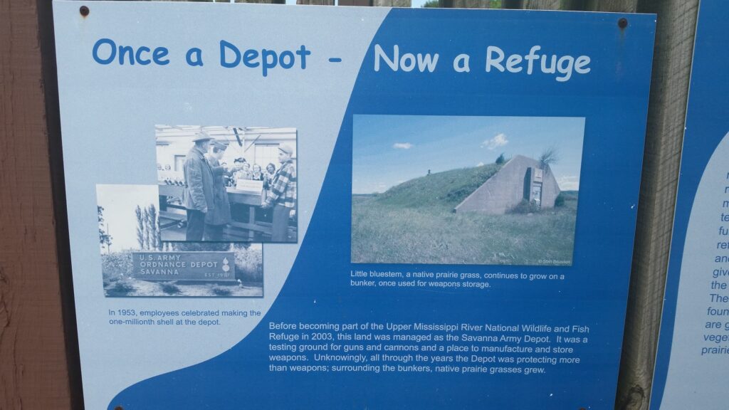 Informational sign about Lost Mound NAtional Wildllife Refuge