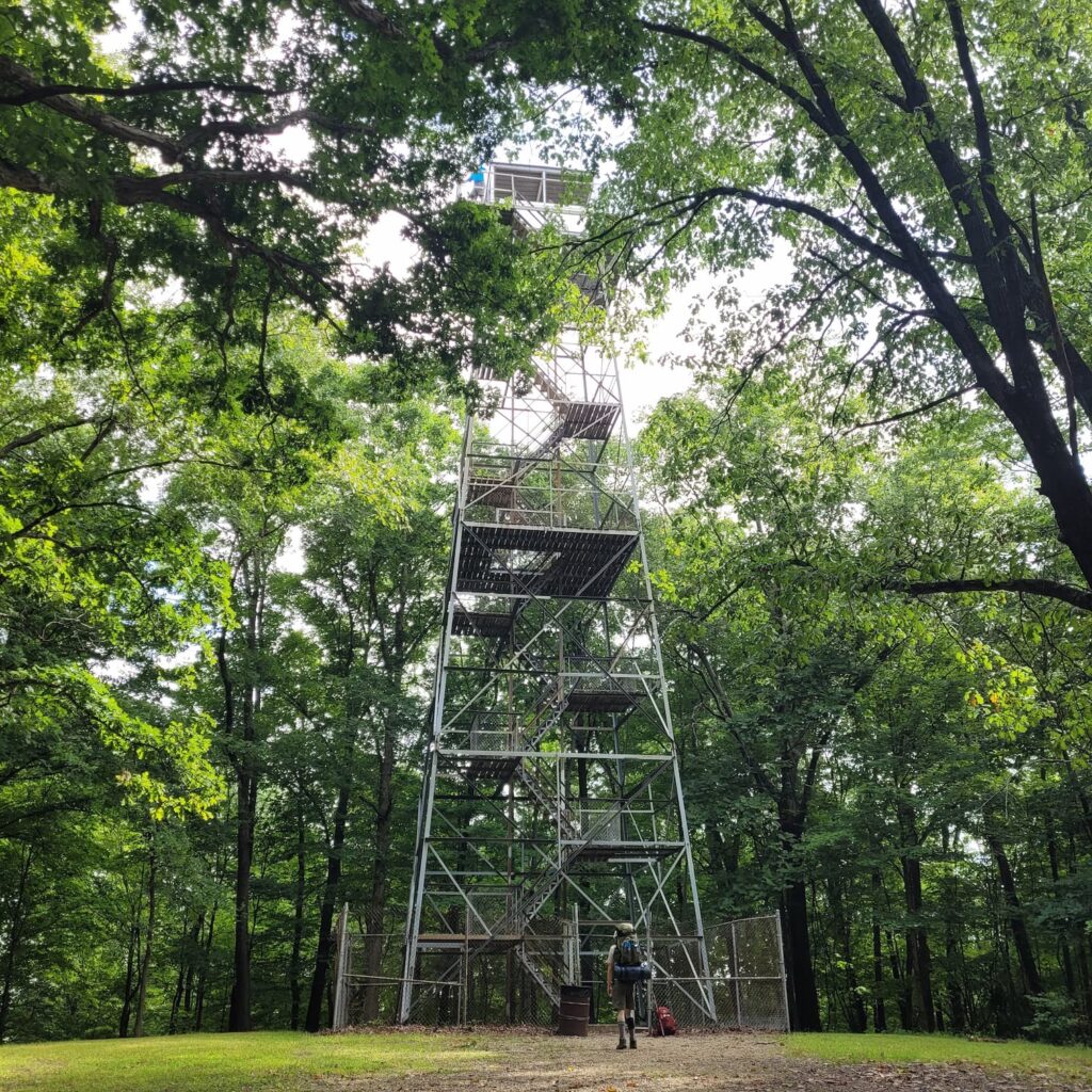 Fire tower at Forest Glen Preserve