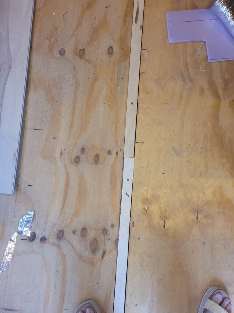 Photo of finished rv subfloor