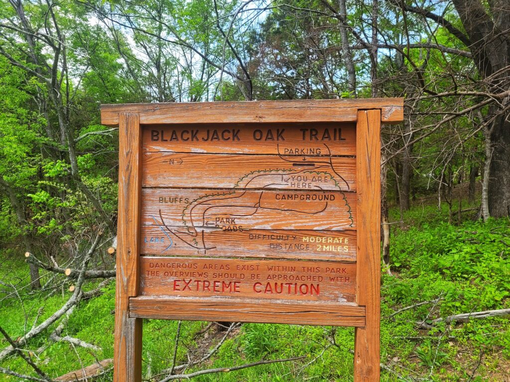 Photo of Trail Sign for Blackjack Oak Trail