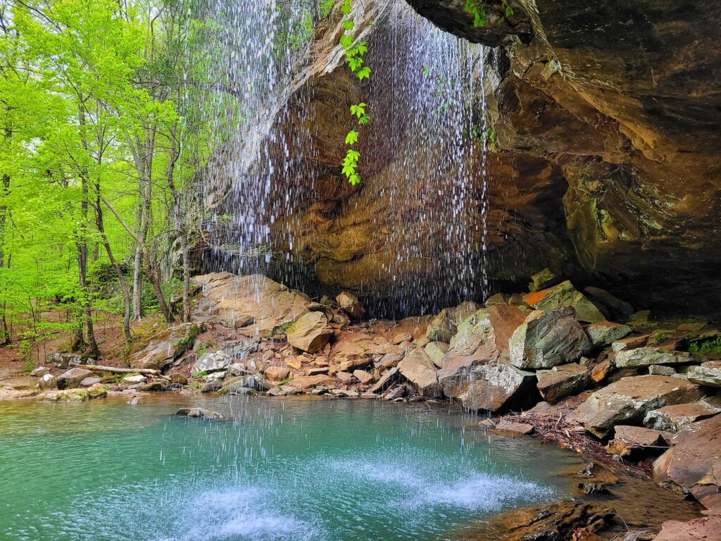 Photo of Bork's Waterfall at Ferne Clyffe State Park