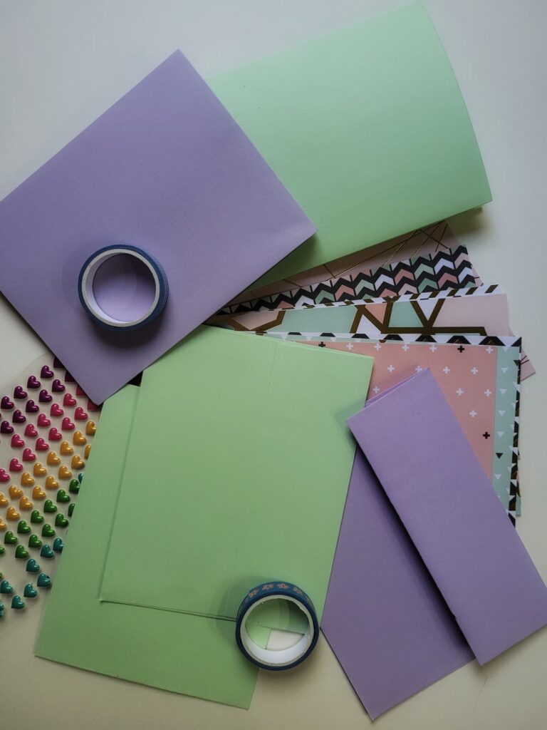 photo of card making supplies