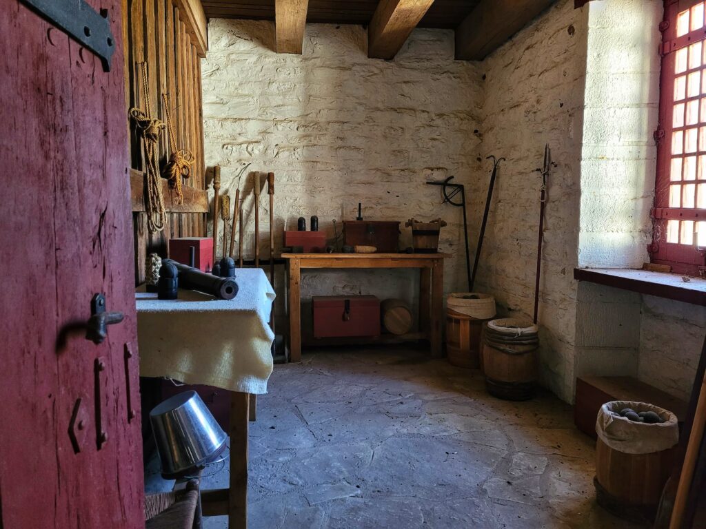 gunners room at fort de chartres