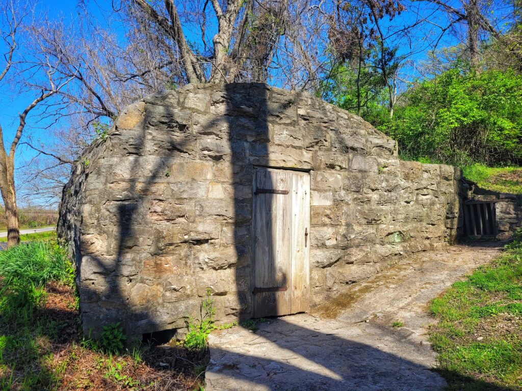 photo of springhouse at pierre menard home