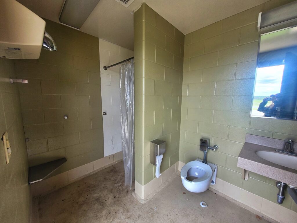 photo inside showerhouse at World Shooting and Recreational Complex