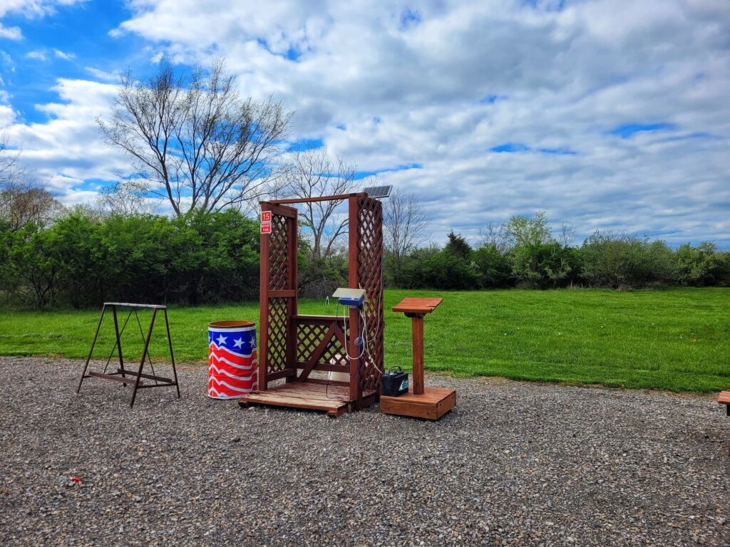 photo of sporting clays station at World Shooting and Recreational Complex