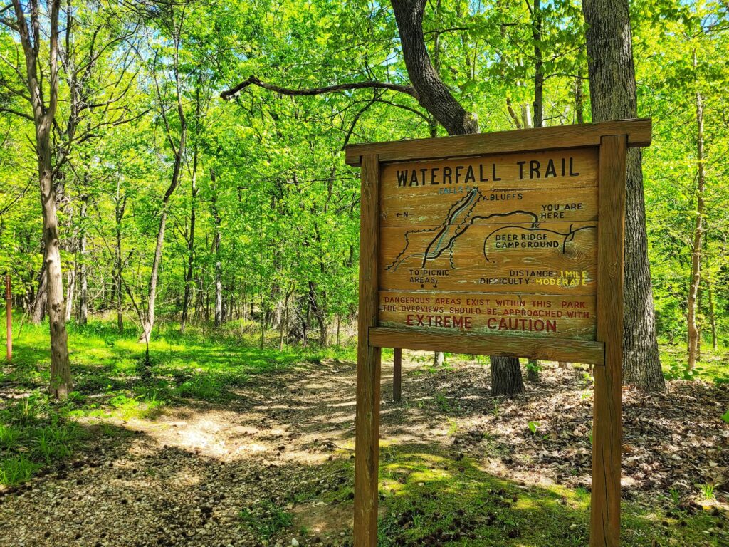 Photo of Waterfall Trail sign