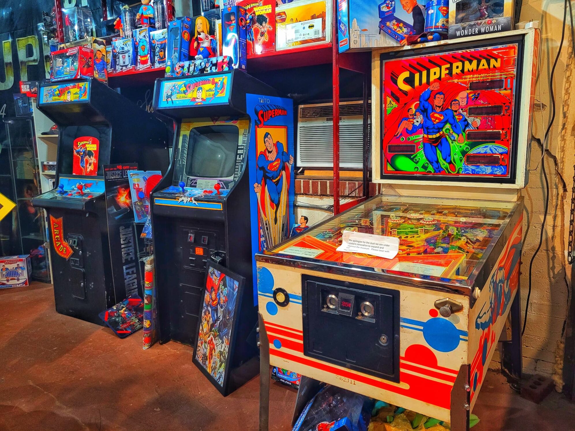 photo of Superman arcade games