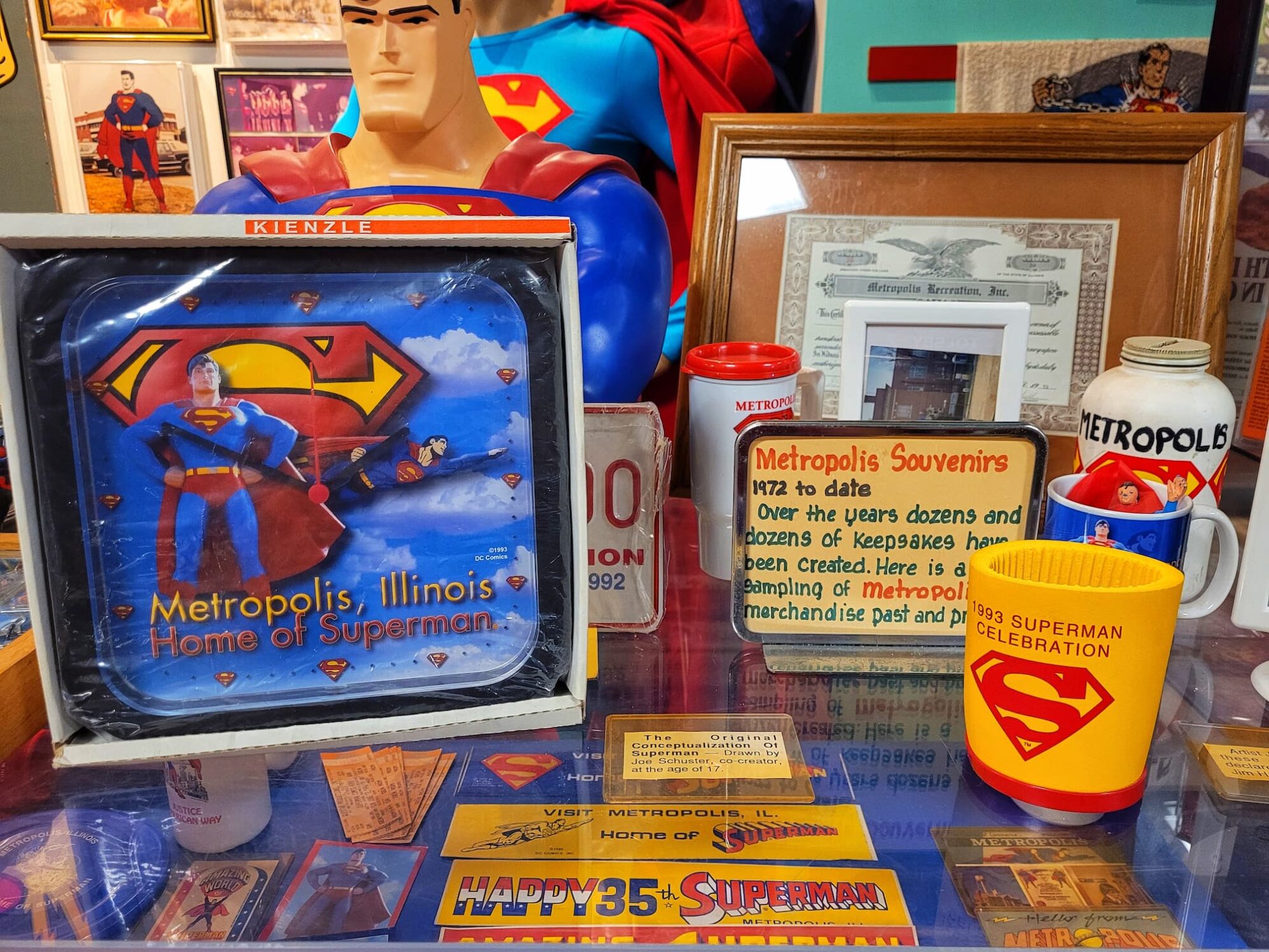 photo of Superman souvenirs from Metropolis Illinois