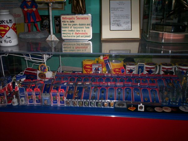 photo from 2008 of Superman souvenir spoons