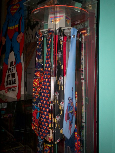 photo from 2008 of Superman ties