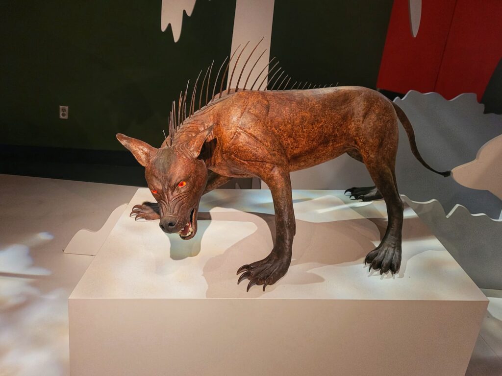 photo of model of a chupacabra