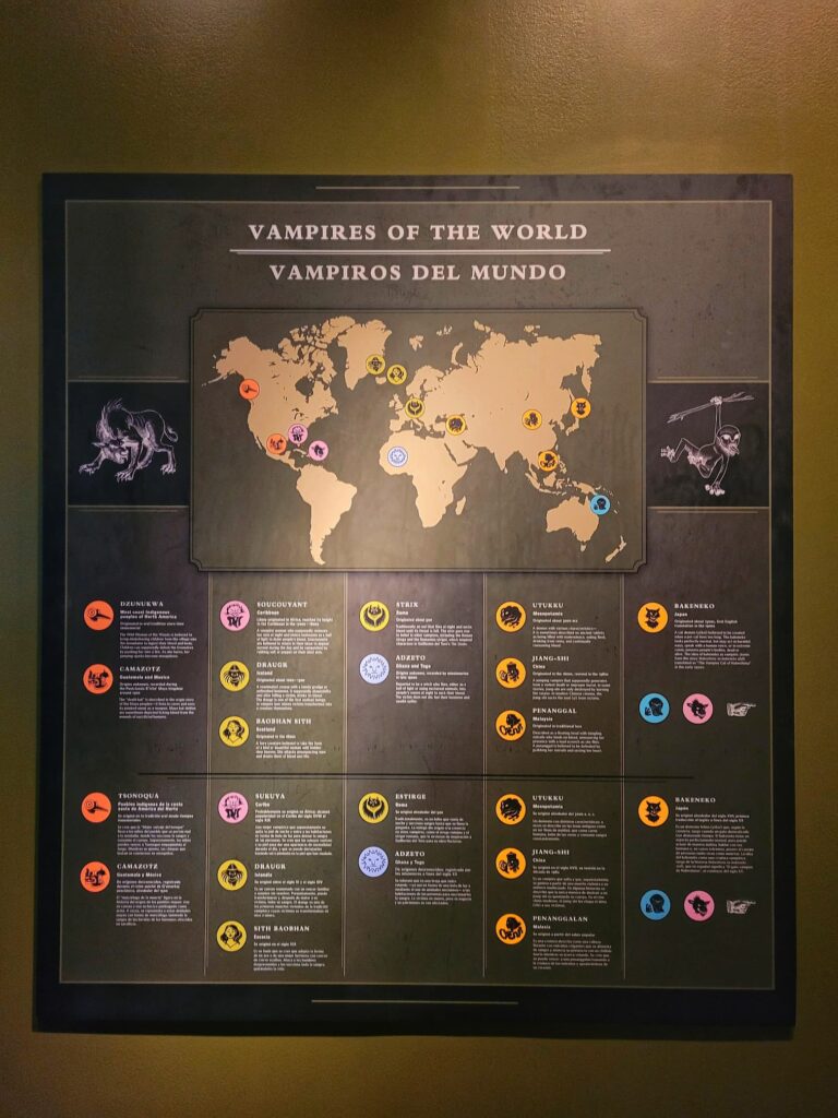 photo of map of vampires around the world