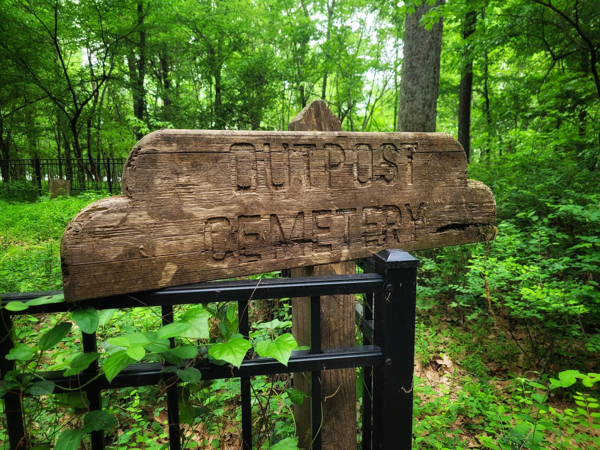 photo of cemetery sign