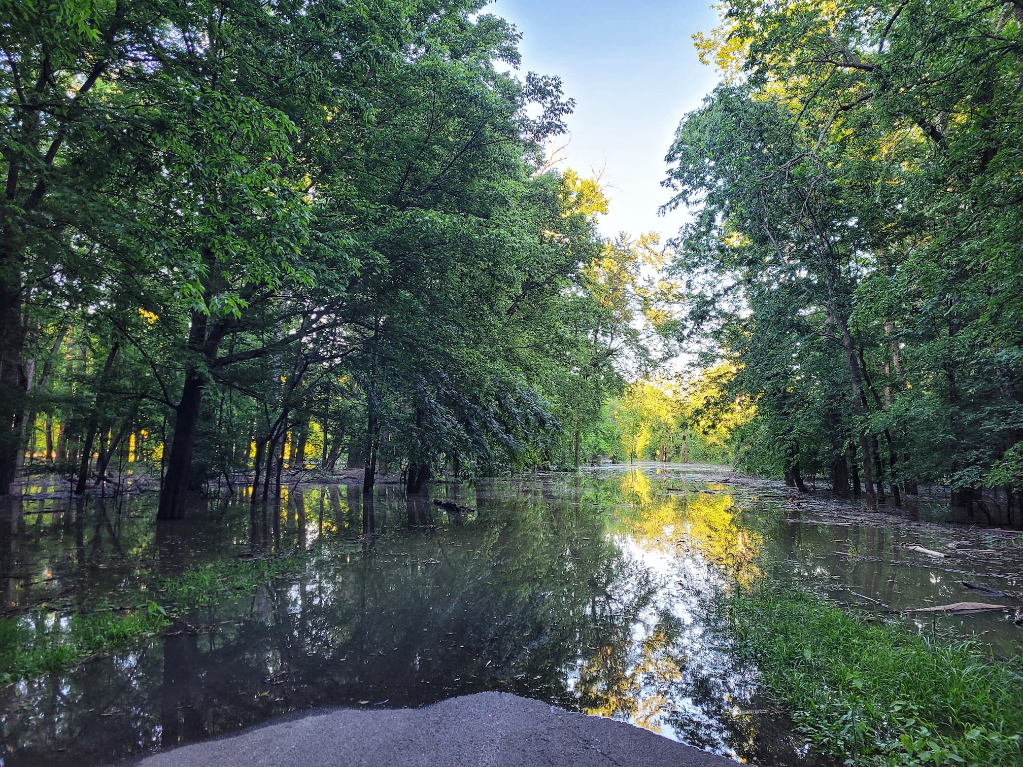 photo of flooded road