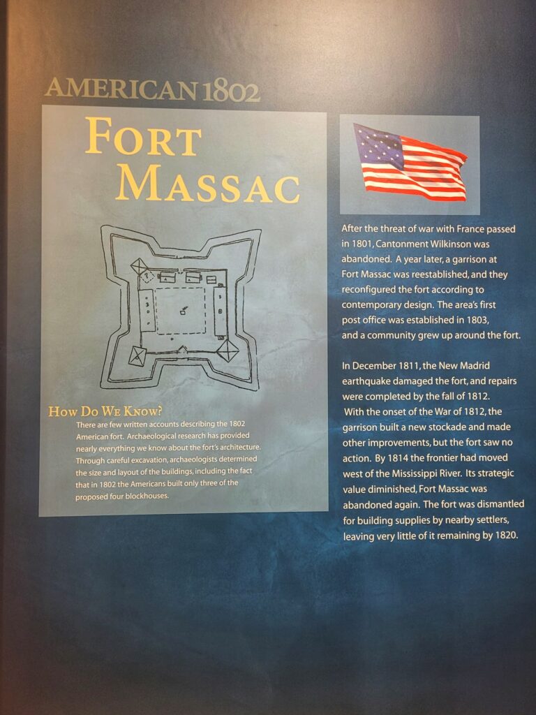 photo of sign about 1802 fort massac