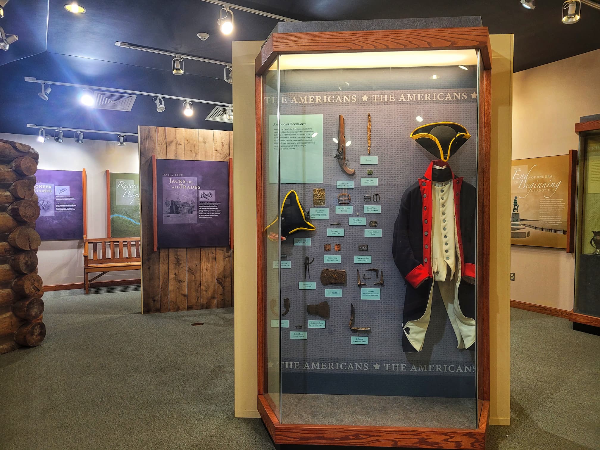 photo of fort massac visitor center exhibit