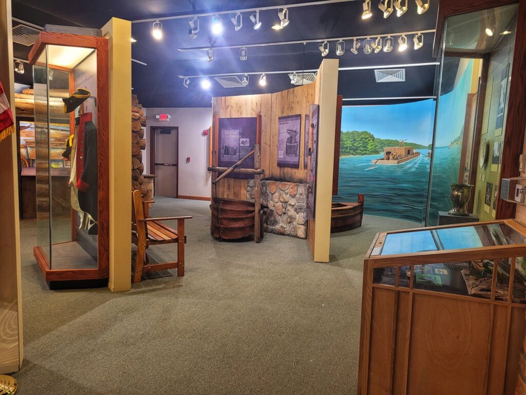 photo of visitor center displays