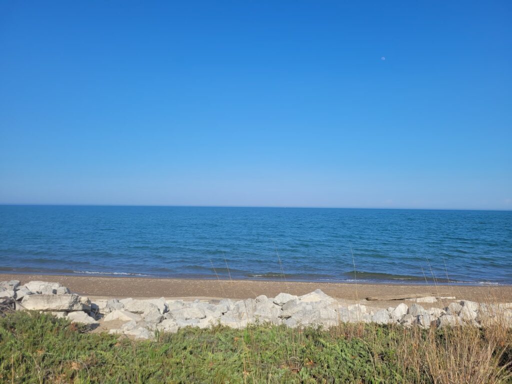 photo of Lake Michigan beach