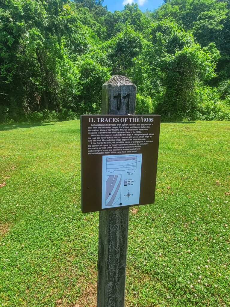 photo of self guided tour sign