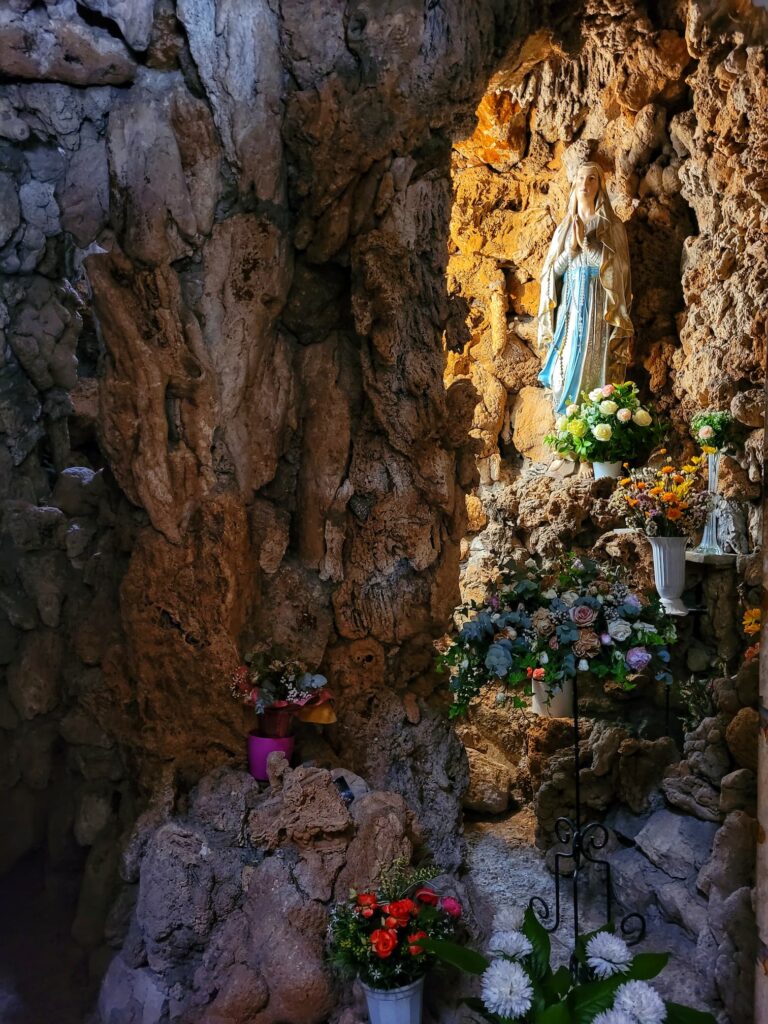 photo of grotto in st ignatius church