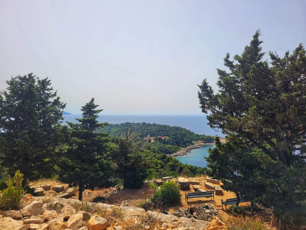 photo of Lokrum Island from fort