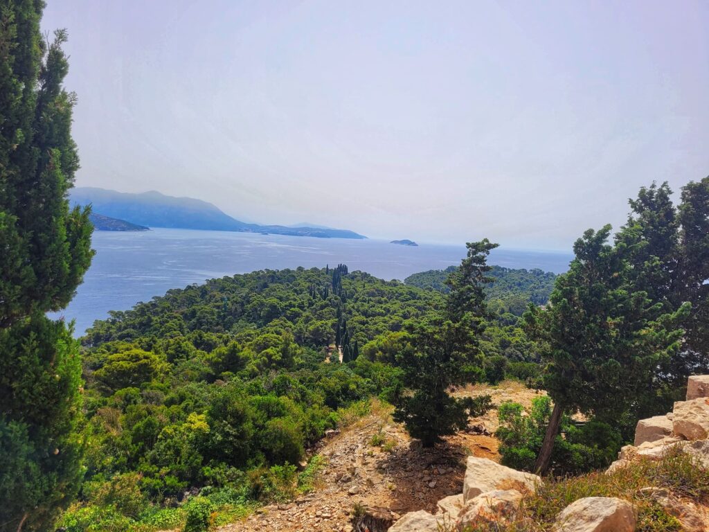 photo of Lokrum Island from fort