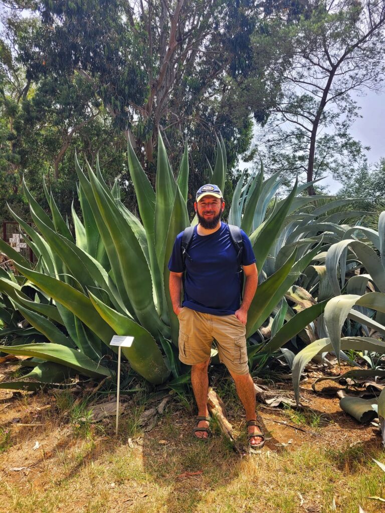 photo of Josh at Lokrum Island botanic garden