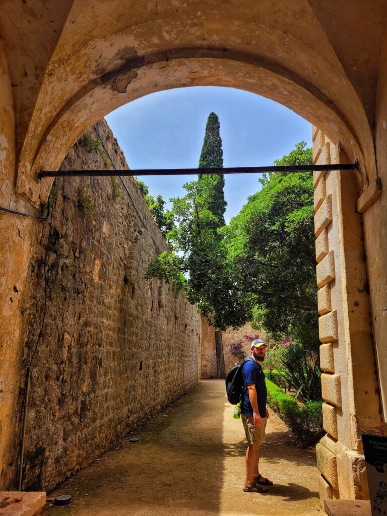 photo of Josh at Lokrum Island monastery 