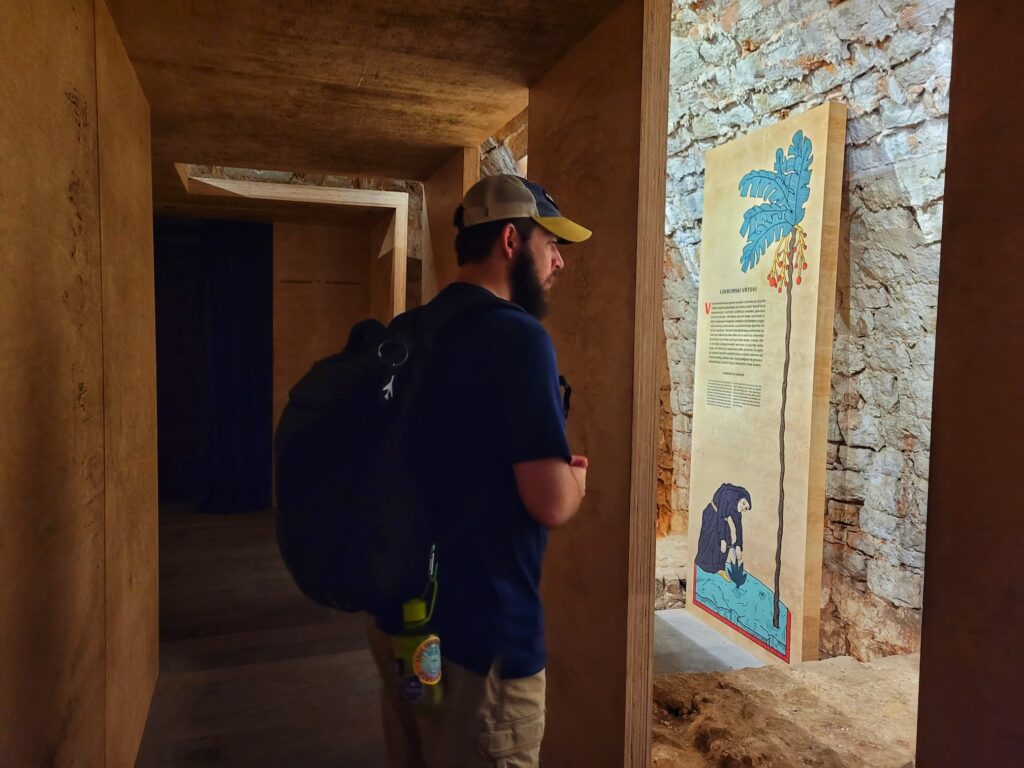 photo of Josh in Lokrum Island monastery museum