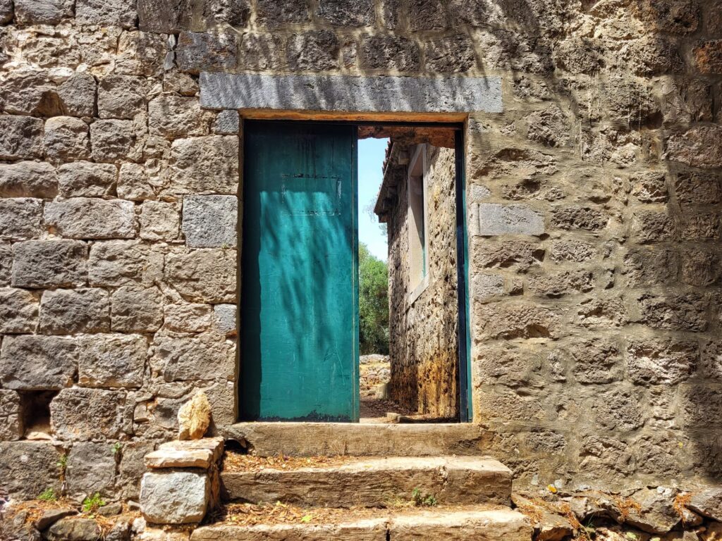 photo of door to Lazaret complex on Lokrum ISland