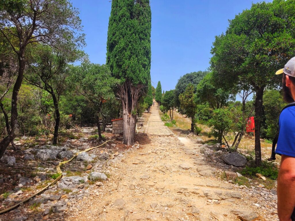 photo of path of paradise on Lokrum Island