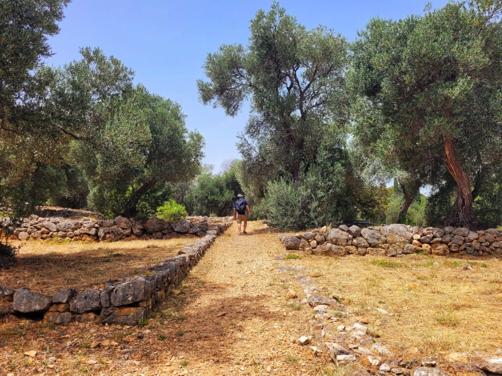 photo of Josh walking in Lazaret complex