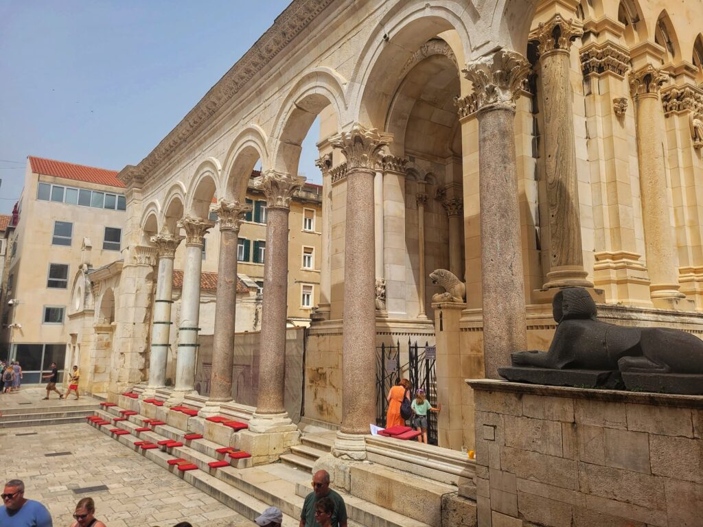 photo of diocletian's palace peristyle