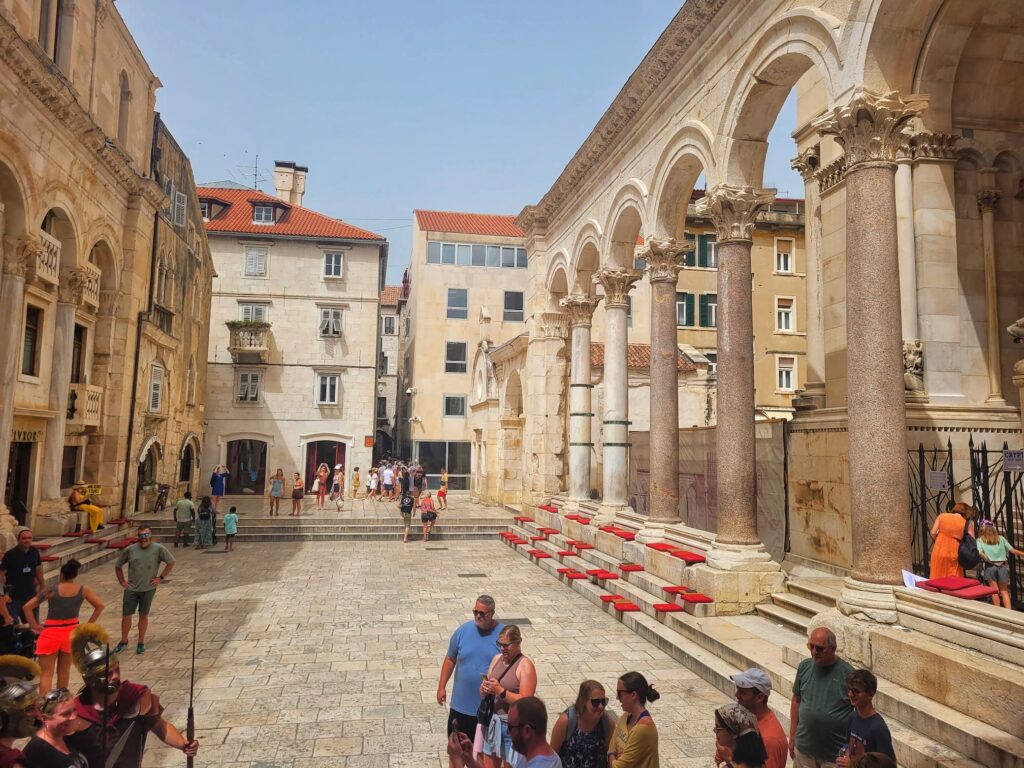 photo of diocletian's palace peristyle