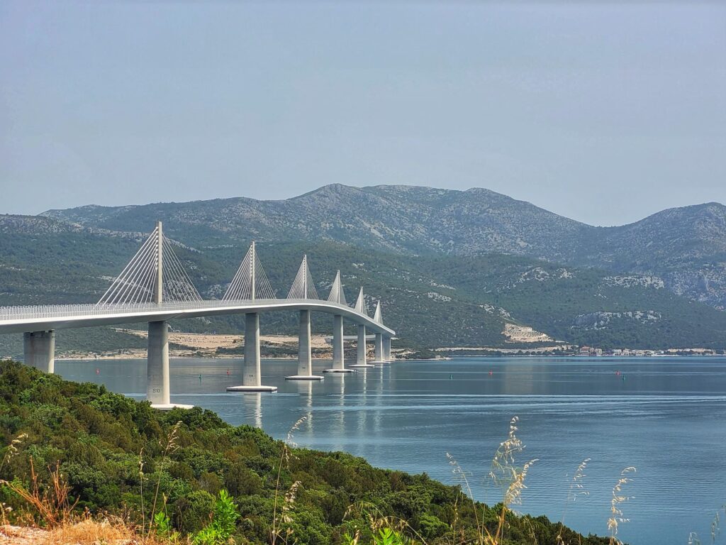 photo of peljesac bridge