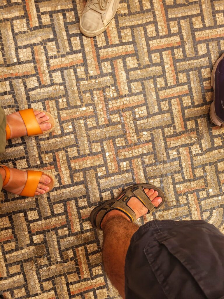 photo of diocletian's palace mosaic floor