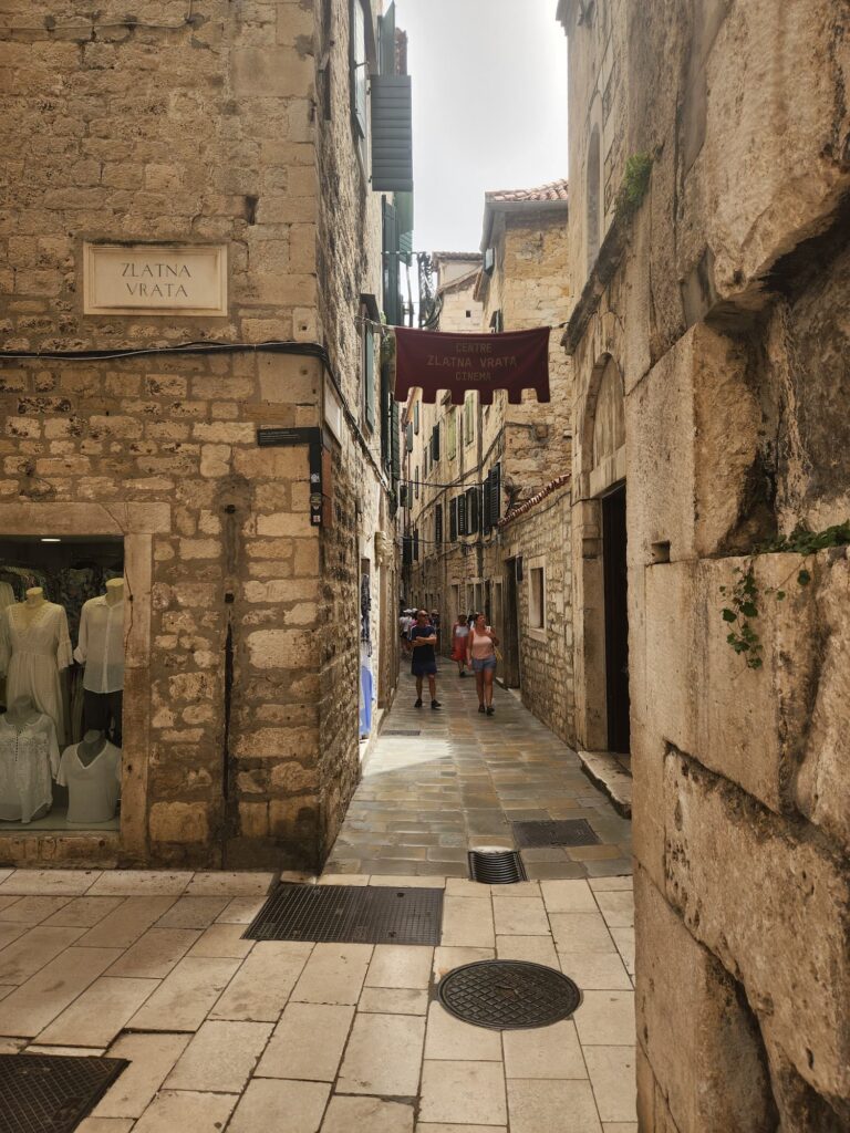 photo of alley of old town split