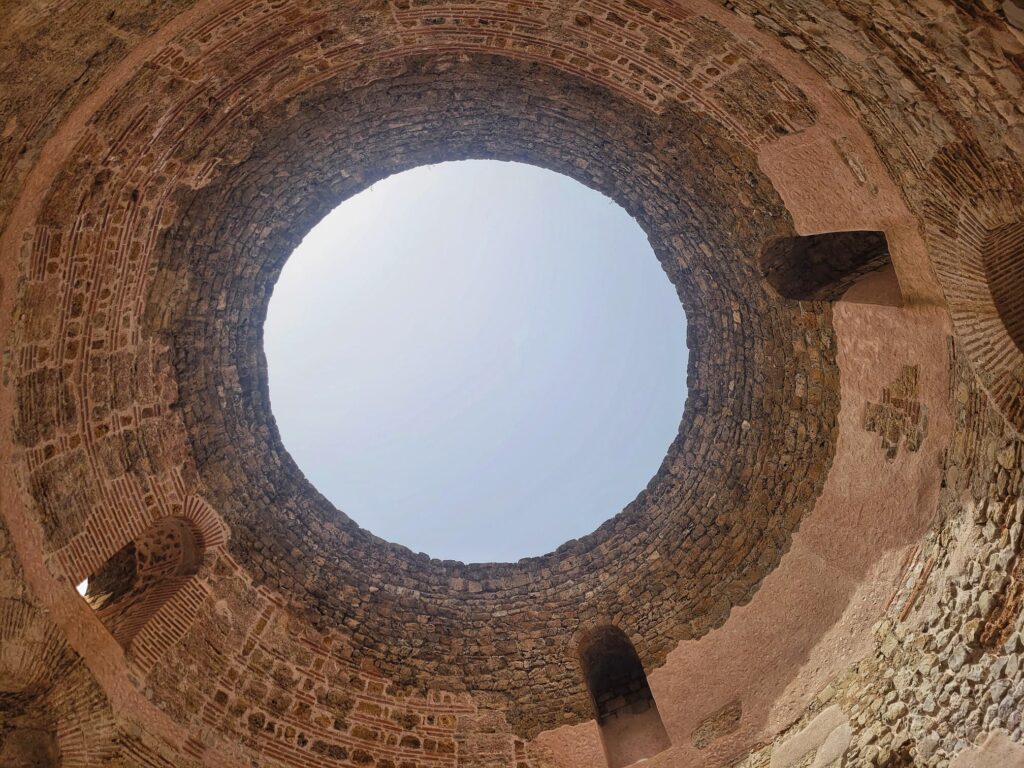 photo of diocletian's palace vestibule opening