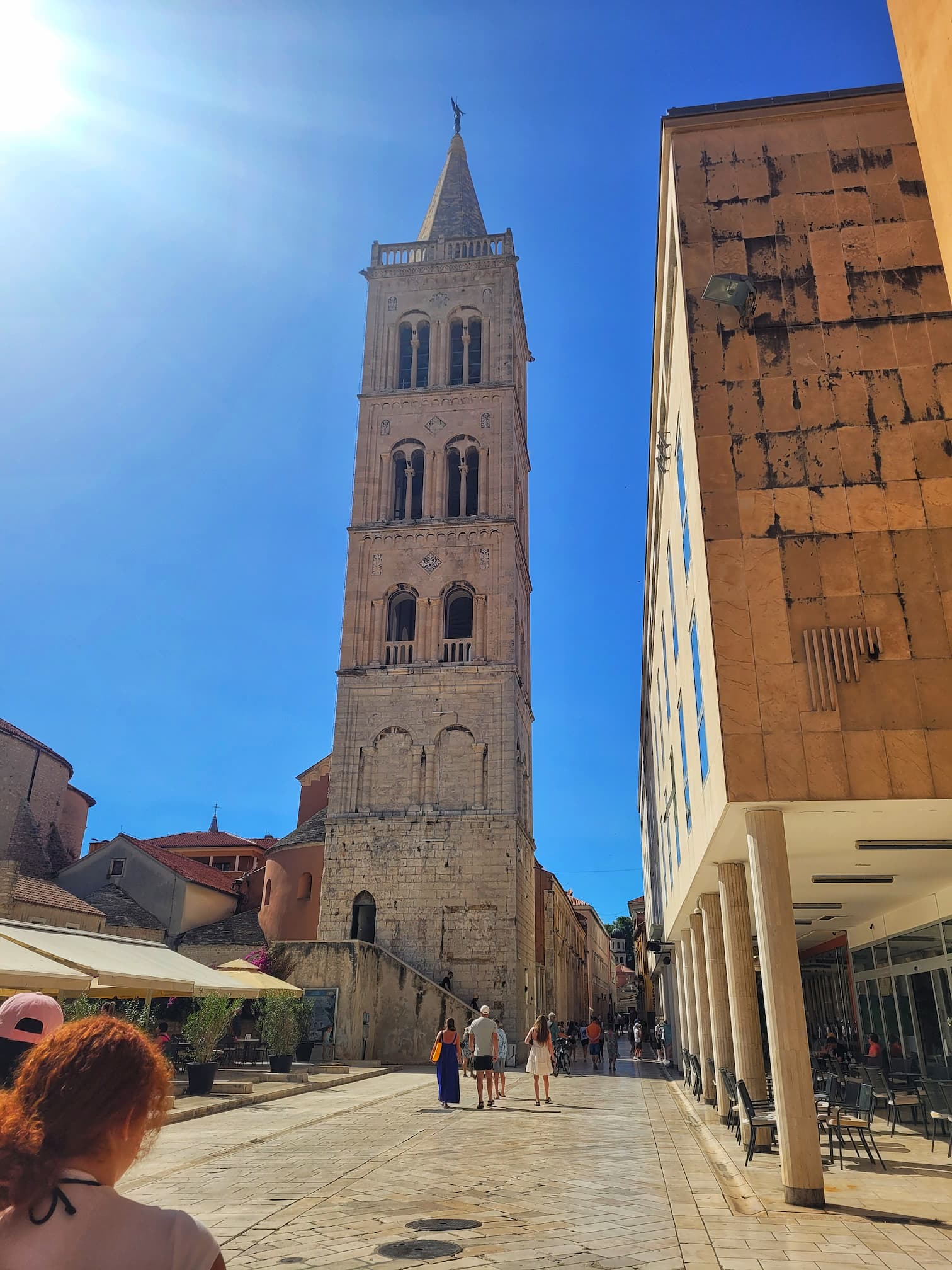 photo of Zadar's St anastasia cathedral tower