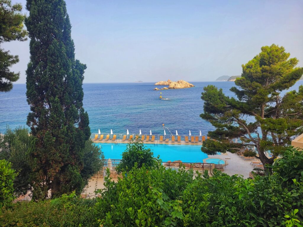 view from our dubrovnik hotel