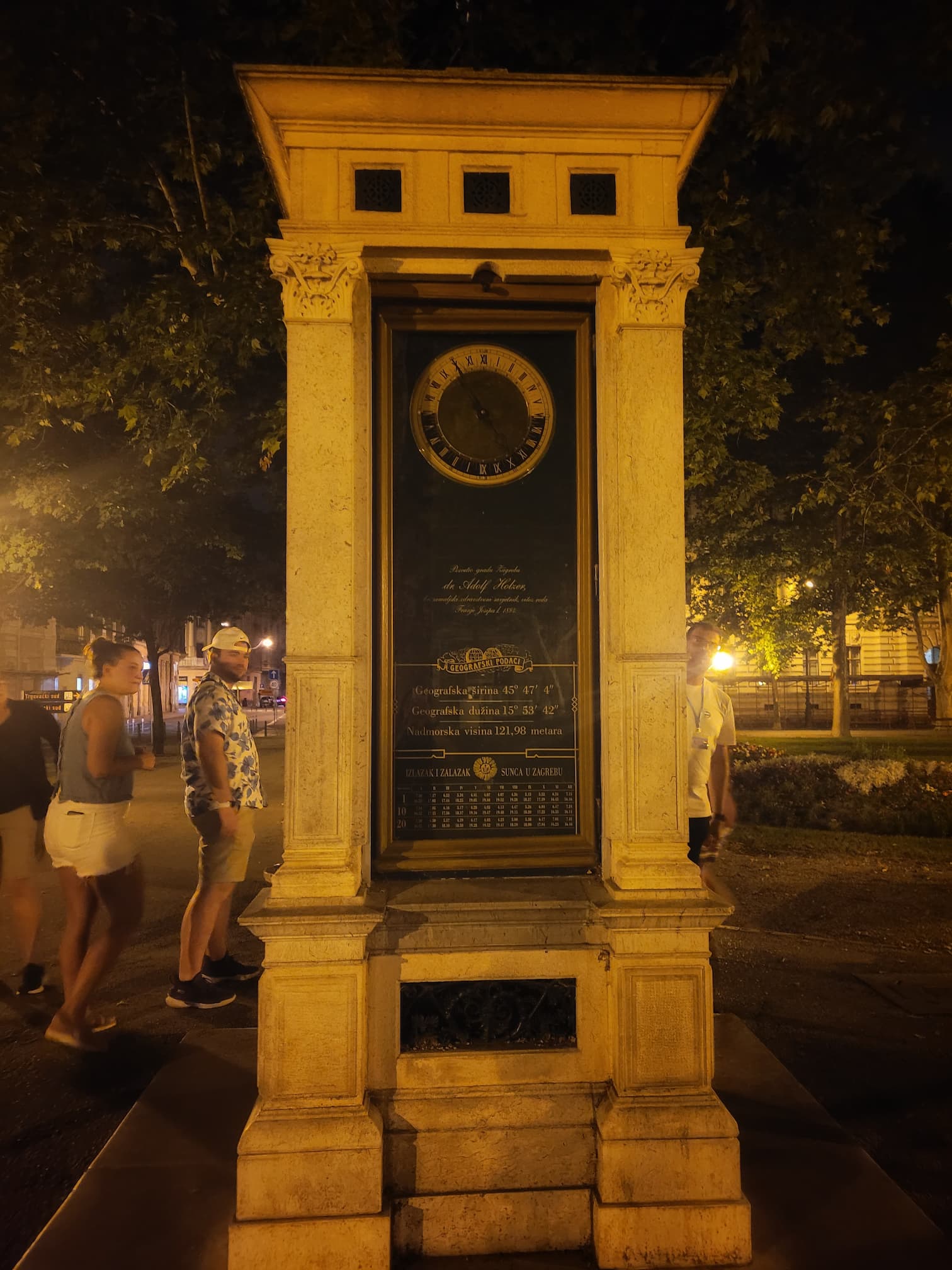 photo of zagreb meteorological column