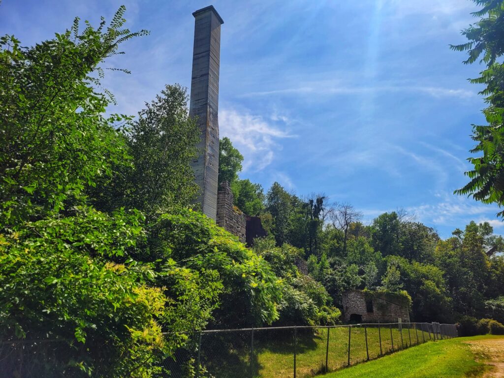 photo of high cliff state park limestone kiln ruins