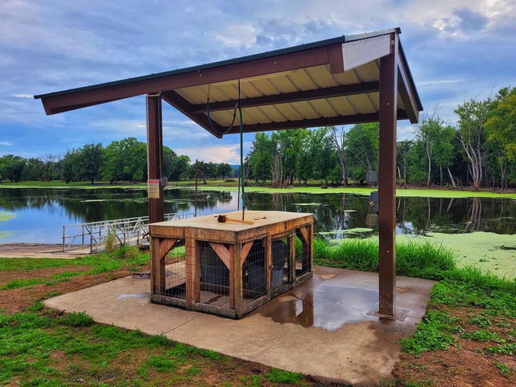 photo of fish cleaning station