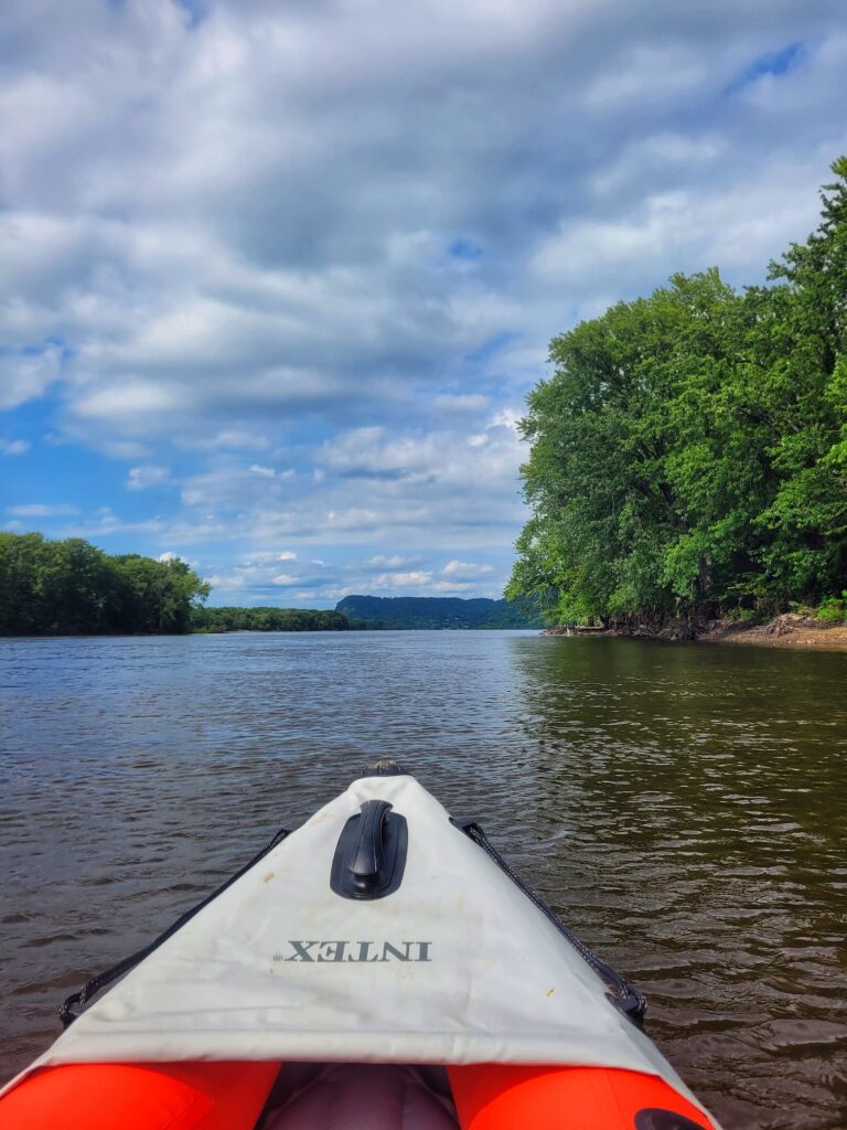 photo of kayaking mississippi river